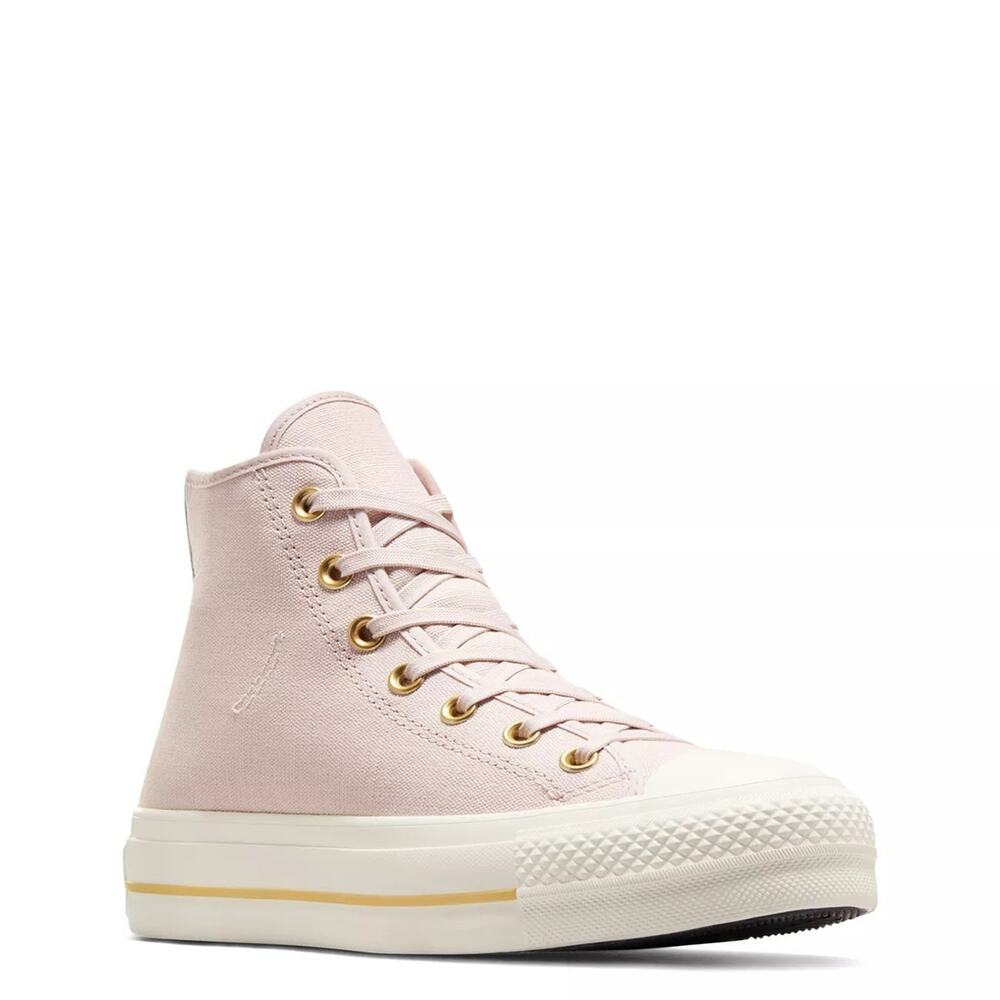 Converse Chuck Taylor All Star Lift Hi Trainers in Light Pink-Neutral
